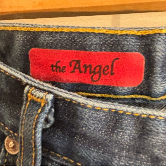 ADRIANO GOLDSCHMIED Sz 32R The Angel Jeans Mid-Wash Mid-Rise Bootcut Denim - Picture 6 of 11